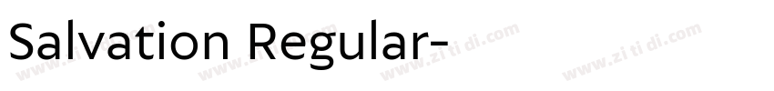 Salvation Regular字体转换